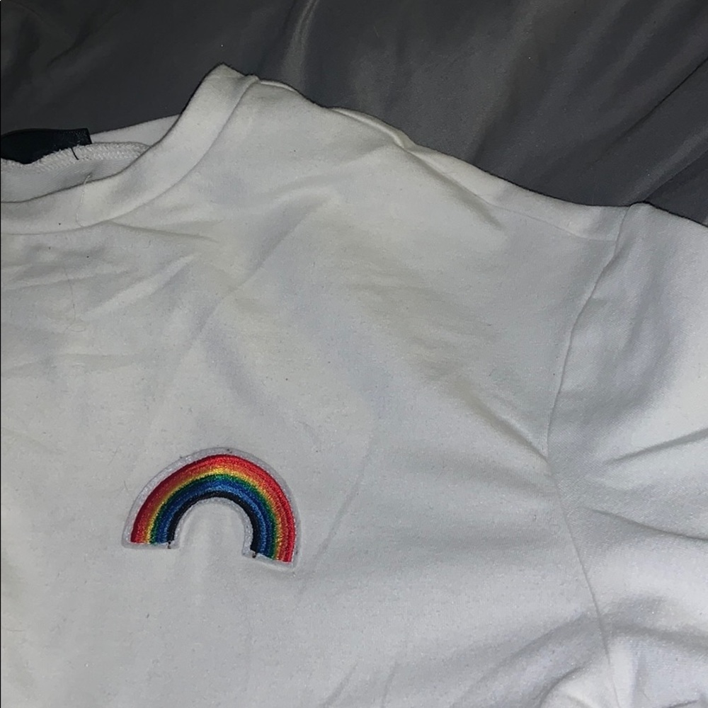 rainbow long sleeve sweater